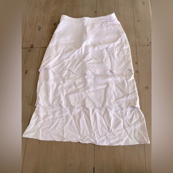 Altuzarra lilac lavender scallop skirt NWOT - Picture 1 of 3